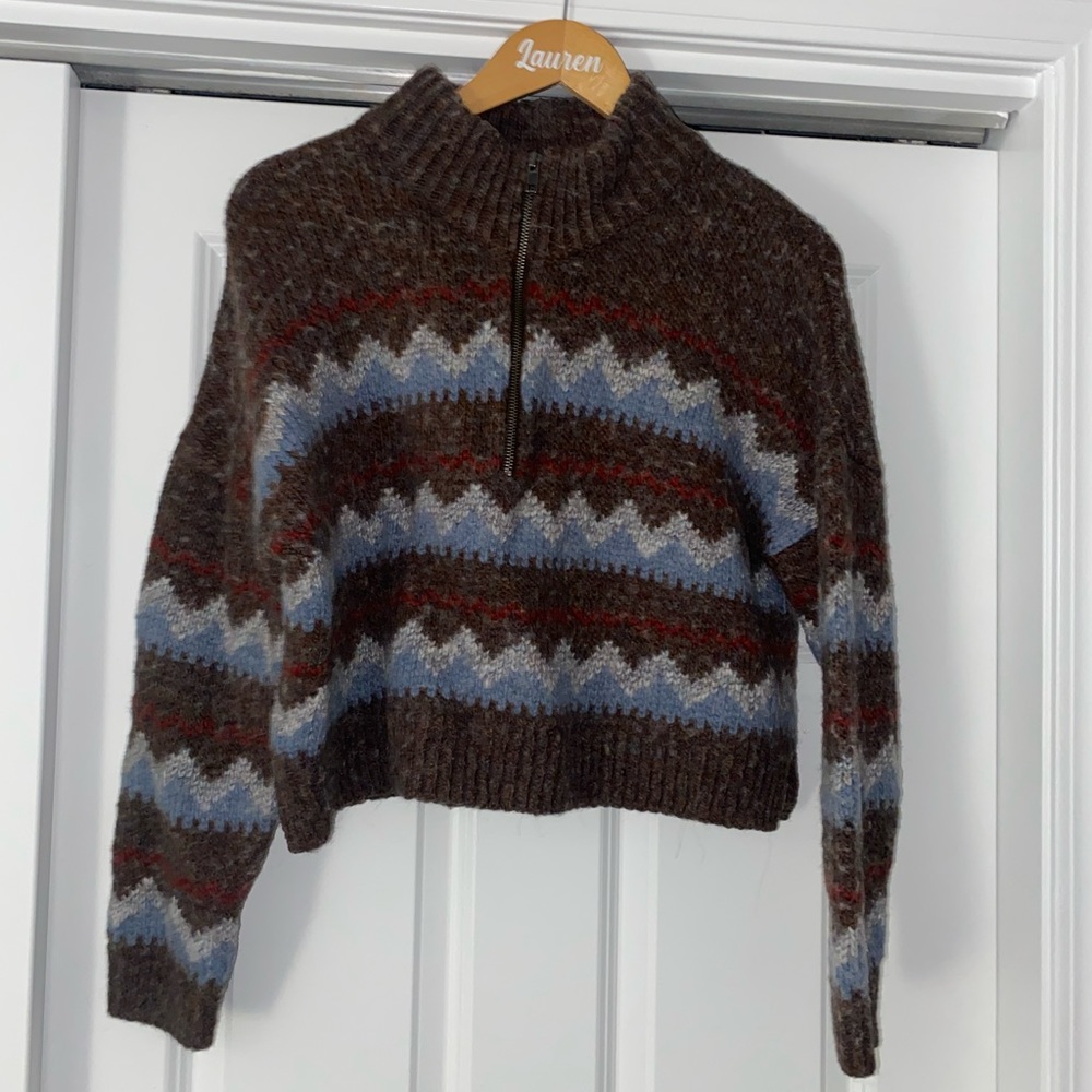 Cropped Quarter-Zip